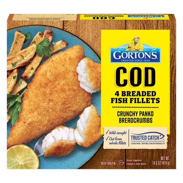 Wild Caught Breaded Cod Fillets - 4 ct Frozen