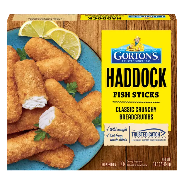 Wild Caught Classic Crunchy Haddock Fish Sticks Frozen