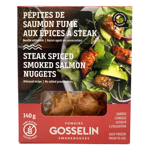 Frozen Steak Spiced Smoked Nuggets Salmon 140 g