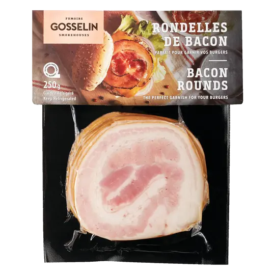 Smoked Rounds Bacon 250 g