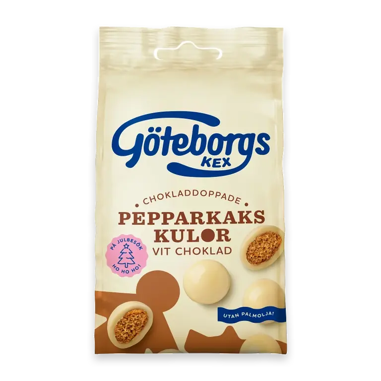 Pepparkakskulor Vit Choklad 120g