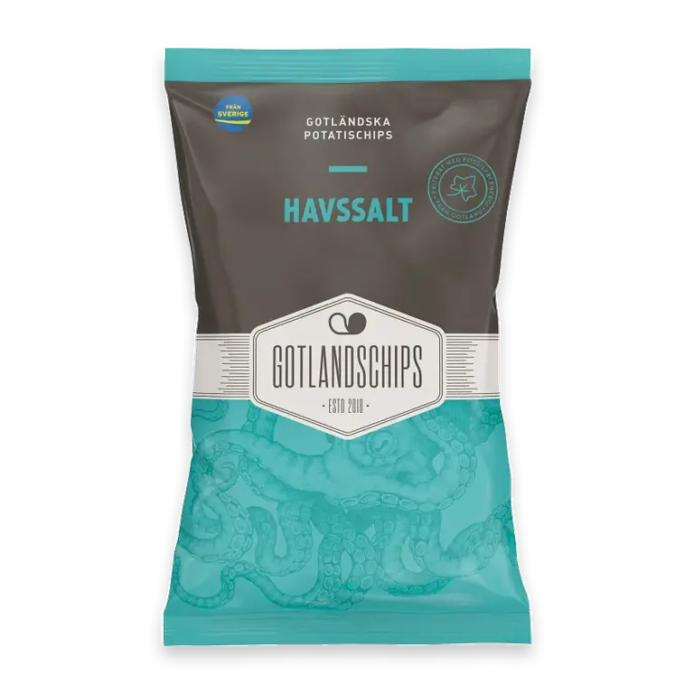 Potatischips Gotlandschips Havssalt 150g