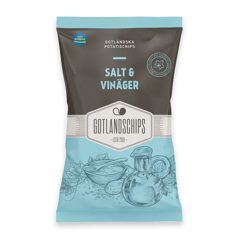 Potatischips Salt & vinäger 150g