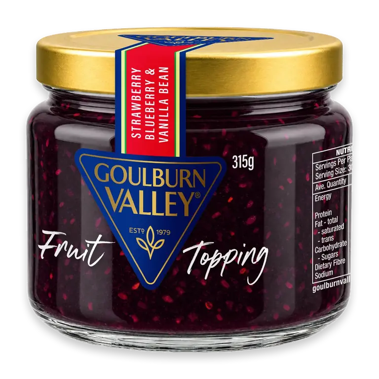 Fruit Topping Strawberry Blueberry & Vanilla Bean