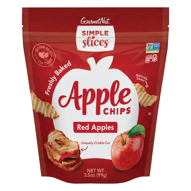 Simple Slices Dried Fruit Red Apples Chips