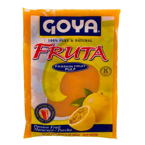 100% Pure & Natural Passion Fruit Pulp Frozen