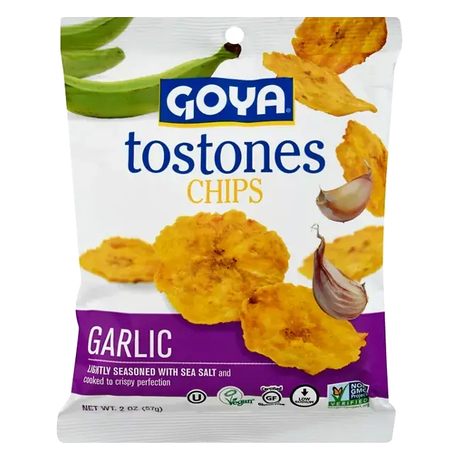 Chips, Tostones, Garlic