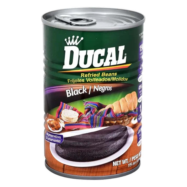 Ducal Refried Black Beans, 15oz