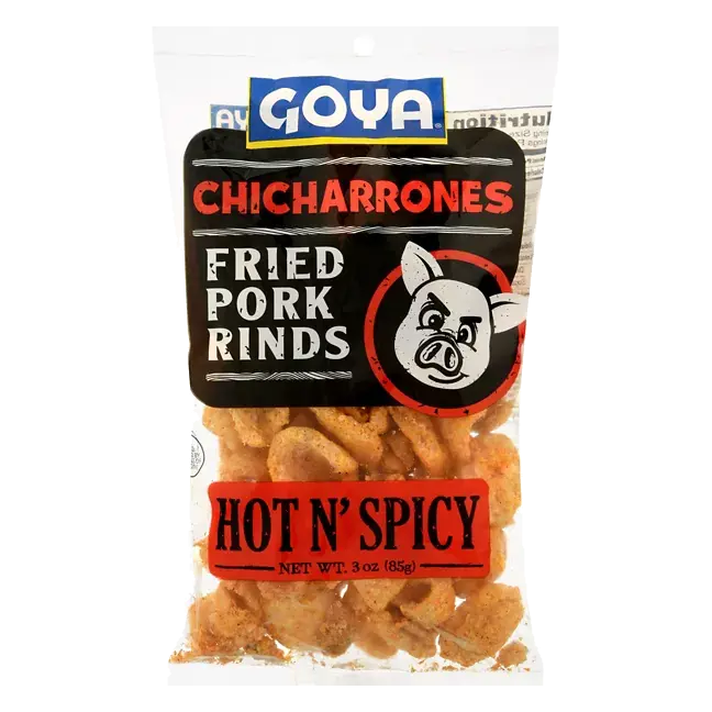 Fried Pork Rinds, Hot N' Spicy, Chicharonnes