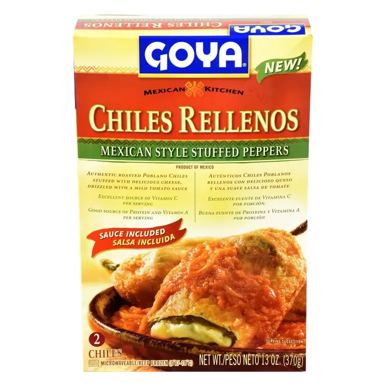Goya Chiles Rellenos Mexican Style Stuffed Peppers, 13oz/2ct