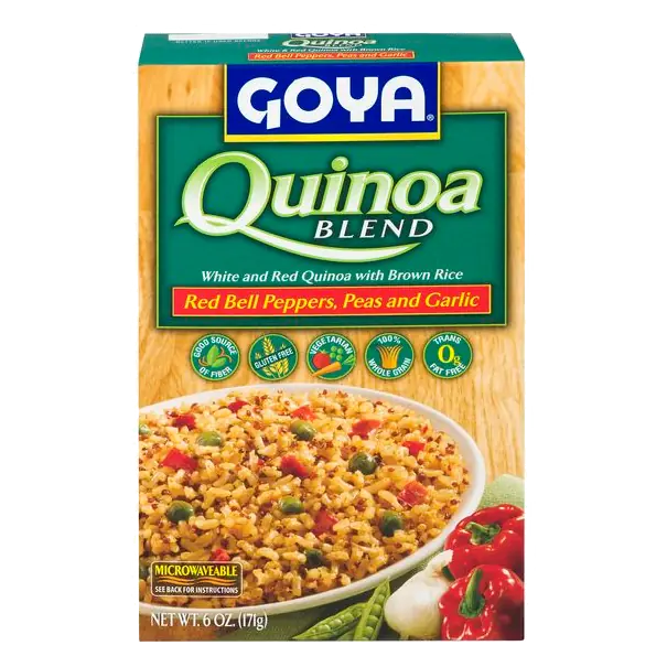 Quinoa Blend Red Bell Peppers Peas and Garlic