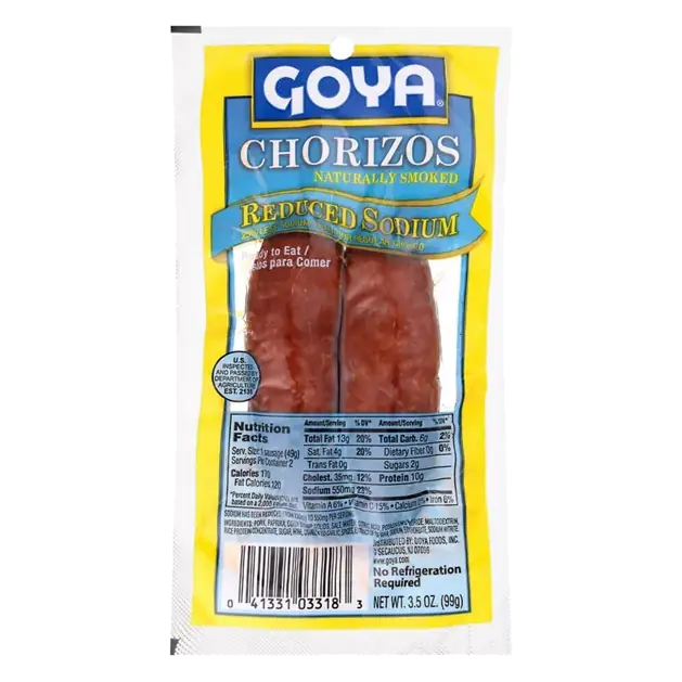 Reduced Sodium Chorizos