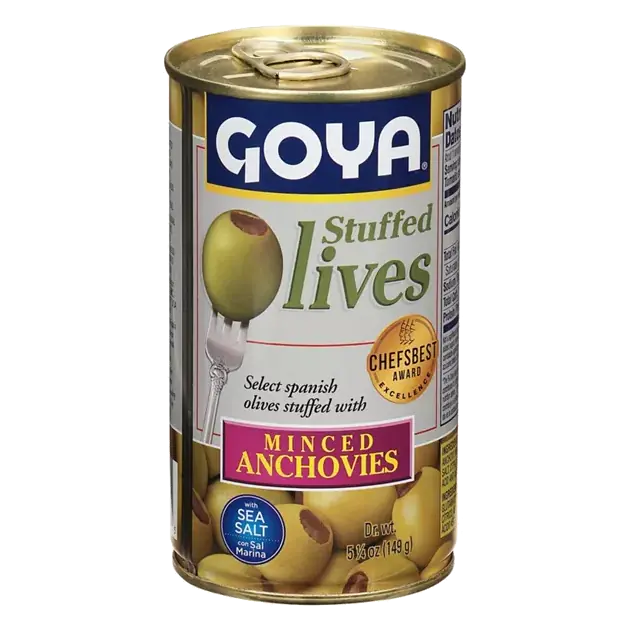 Stuffed Minced Anchovies Olives with Sea Salt