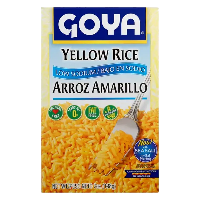 Yellow Rice, Low Sodium, Arroz Amarillo