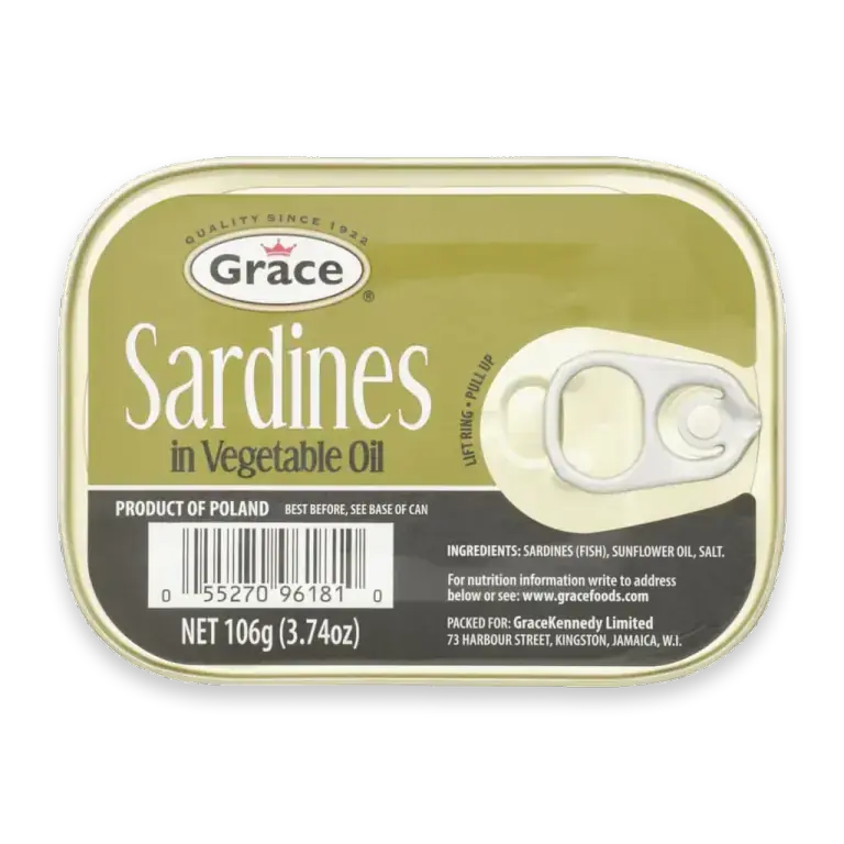 Sardines in Vegetable Oil 3.74 ounces (106g) Can