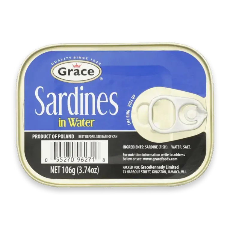Sardines in Water 50 x 3.74 ounce (106 grams) Can