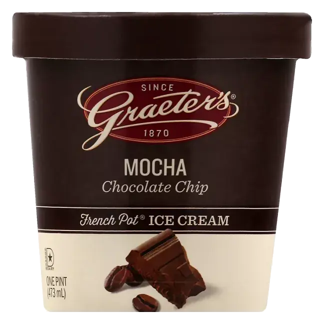 Ice Cream, French Pot, Mocha Chocolate Chip