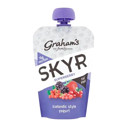 Dairy Superberry Fat Free Icelandic Yogurt Single