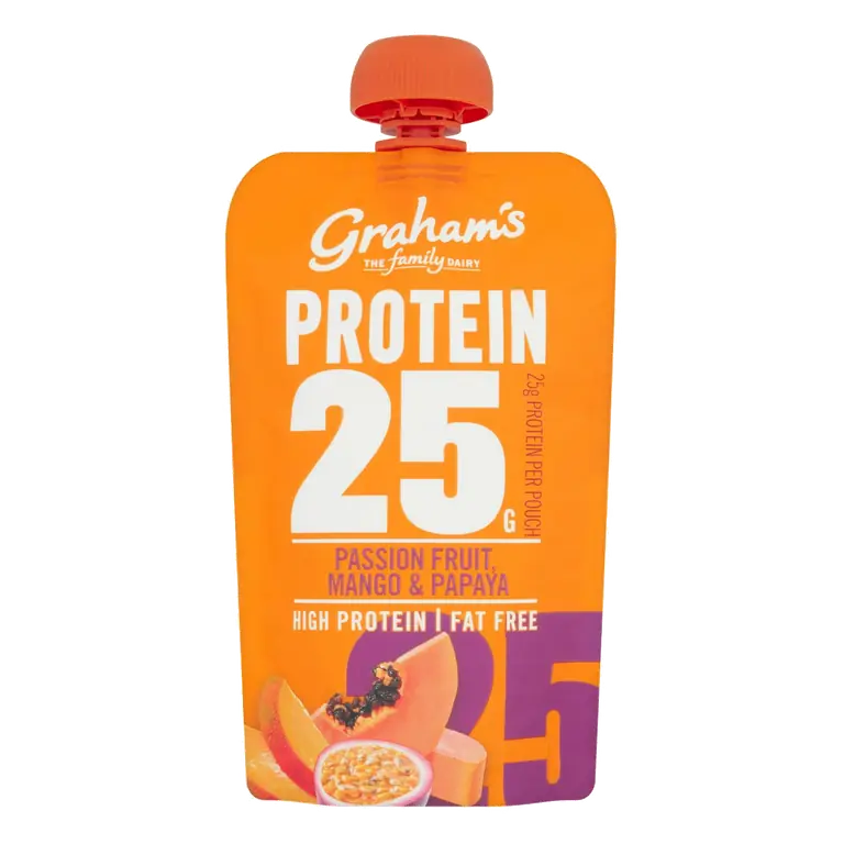 The Family Dairy High Protein Passion Fruit, Mango & Papaya 200g