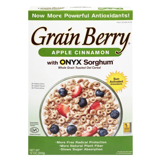 Apple Cinnamon w/ONYX Sorghum Whole Grain Toasted Oat Cereal