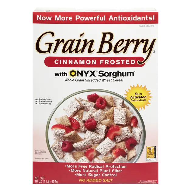 Cinnamon Frosted with ONYX Sorghum Shredded Wheat Cereal