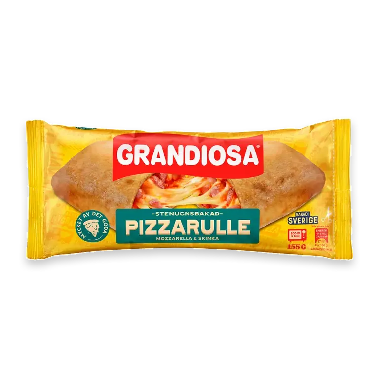 Pizzarulle Mozzarella & skinka 155g