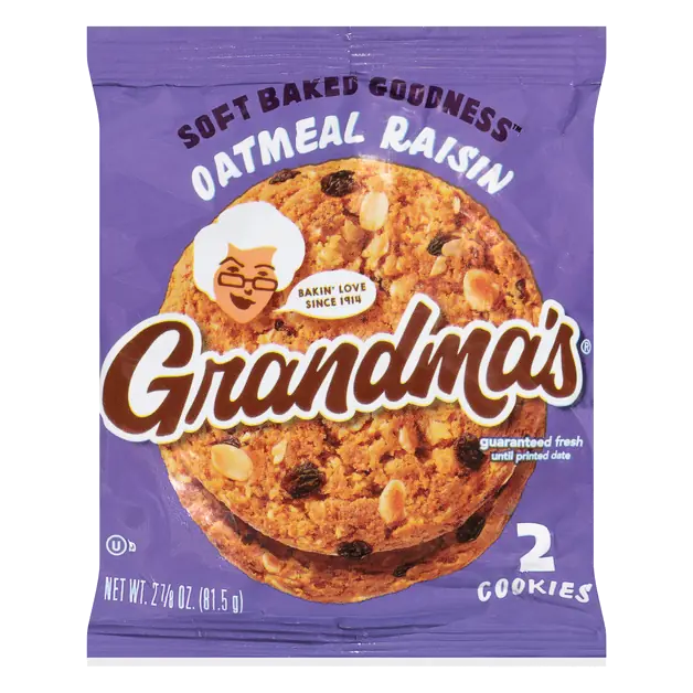 Grandma's Soft Baked Oatmeal Raisin Cookies - 2 ct
