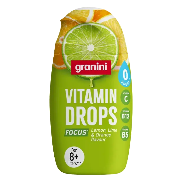 Dryck Drops FOCUS Lemon/Lime/Orange 65ml