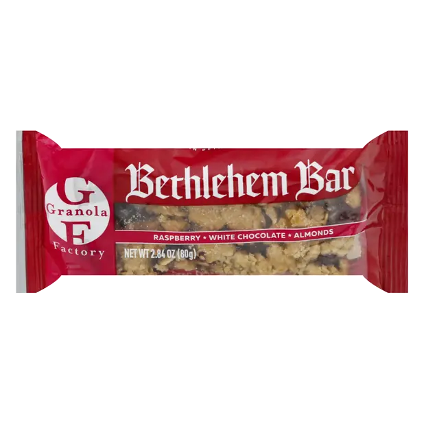 Raspberry White Chocolate Almonds Bethlehem Bar