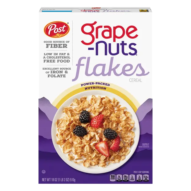 Post Grape-Nuts Flakes Fiber Whole Grain Cereal