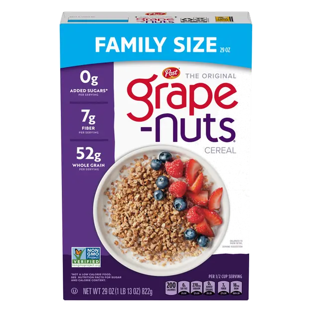 Post Grape-Nuts Original Fiber Whole Grain Cereal Family Size