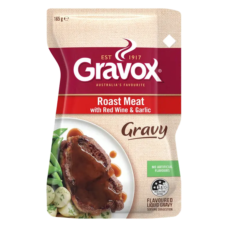 Gravy Mix Roast Meat Red Wine Garlic