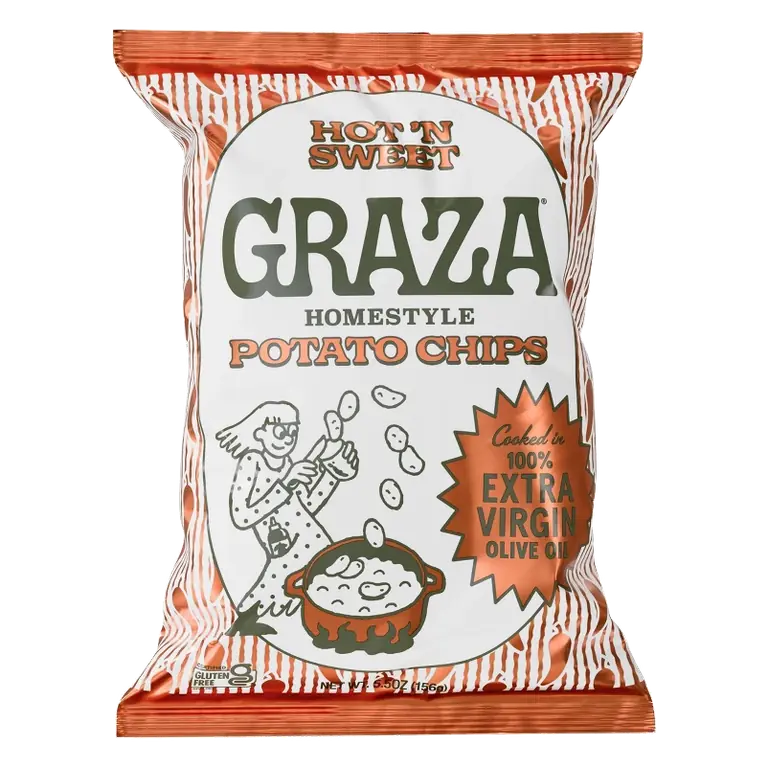 Graza Extra Virgin Olive Oil Potato Chips Bag, 5.5oz