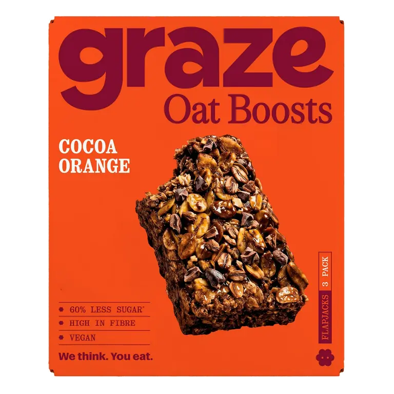 Oat Boosts 3 x 40g Cocoa Orange Flapjacks