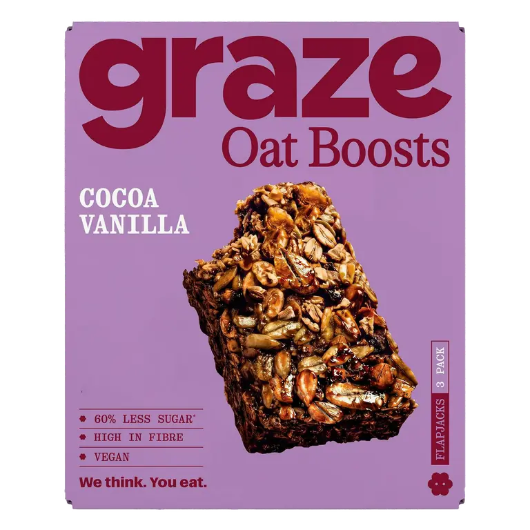 Oat Boosts 3 x 40g Cocoa Vanilla Flapjacks
