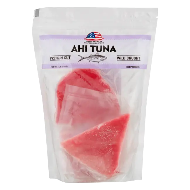 Wild Caught Ahi Tuna Steaks Previously Frozen