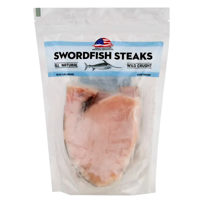 Wild Caught Swordfish Steaks Frozen