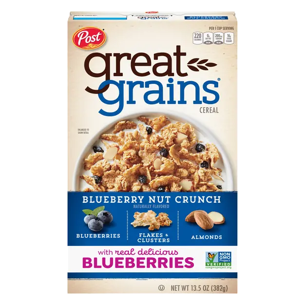 Post Great Grains Blueberry Nut Crunch Whole Grain Cereal