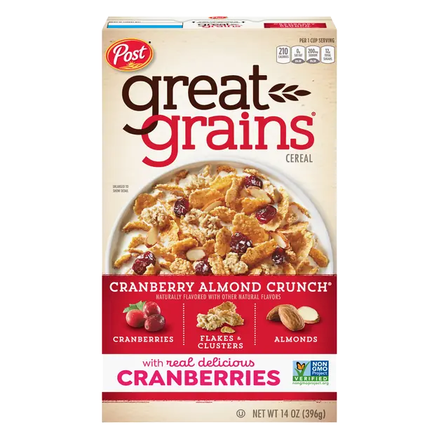 Post Great Grains Cranberry Almond Crunch Whole Grain Cereal