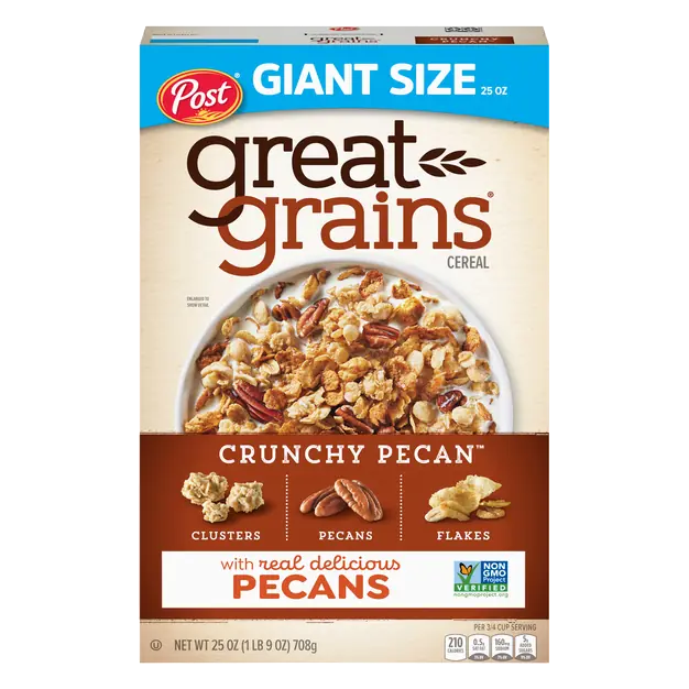 Post Great Grains Crunchy Pecan Whole Grain Cereal Giant Size