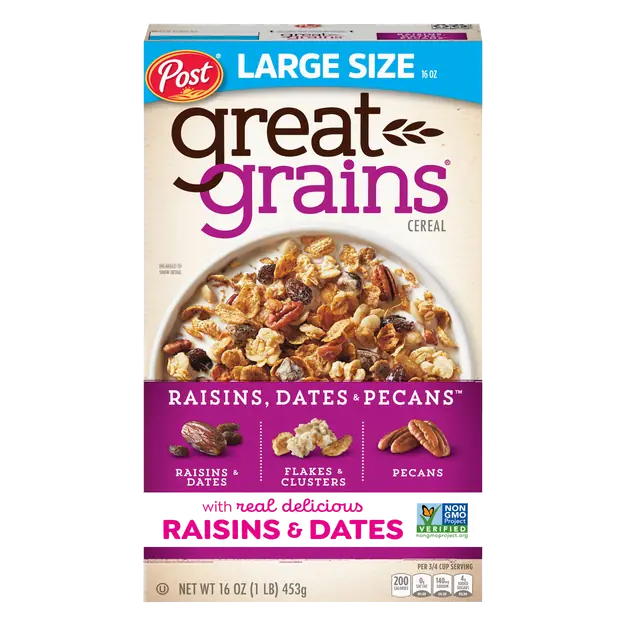 Raisins Dates & Pecans Whole Grain Cereal