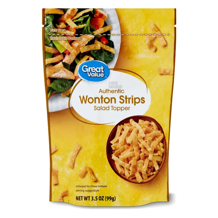 Authentic Wonton Strips Salad Topper