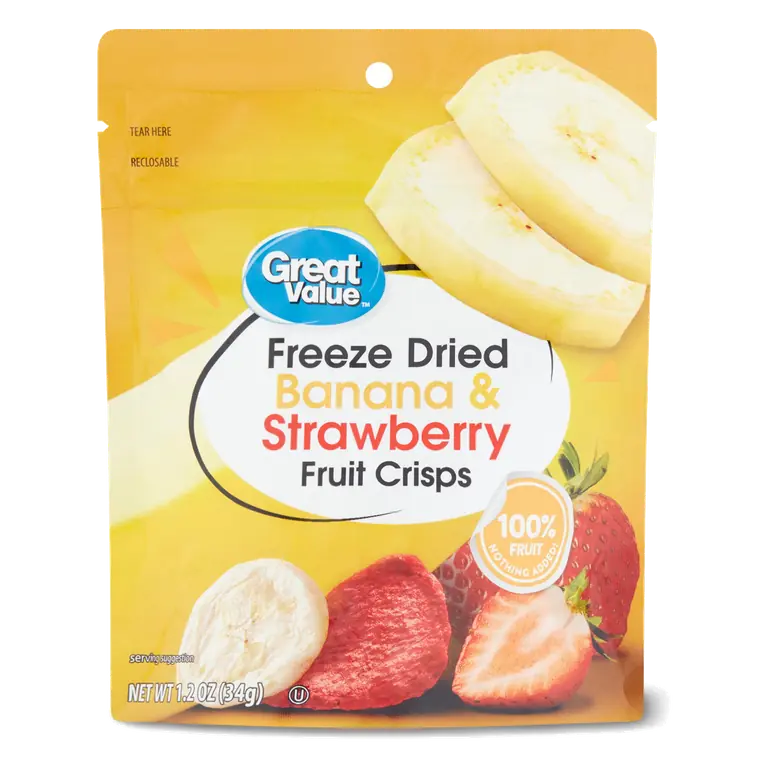 Banana & Strawberry Freeze Dried Fruit Crisps