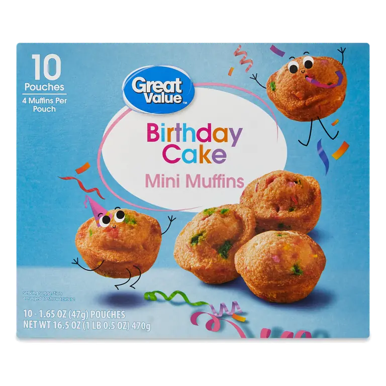 Birthday Cake Mini Muffins