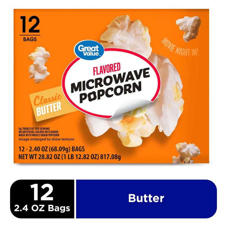 Butter Flavored Microwave Popcorn