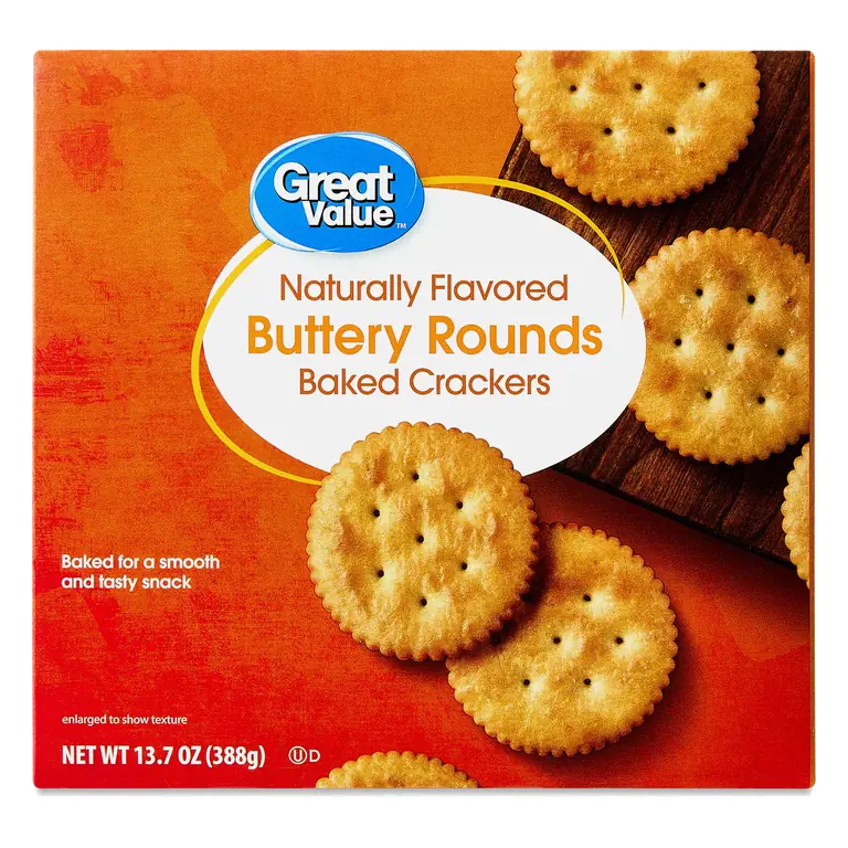 Buttery Rounds Flavored Baked Crackers