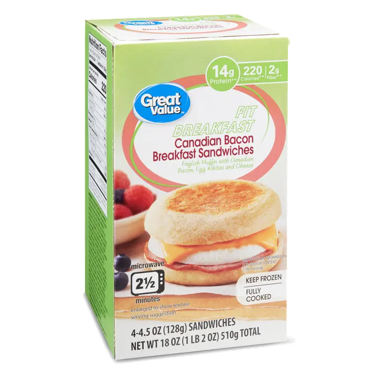 Canadian Bacon Muffin Sandwich