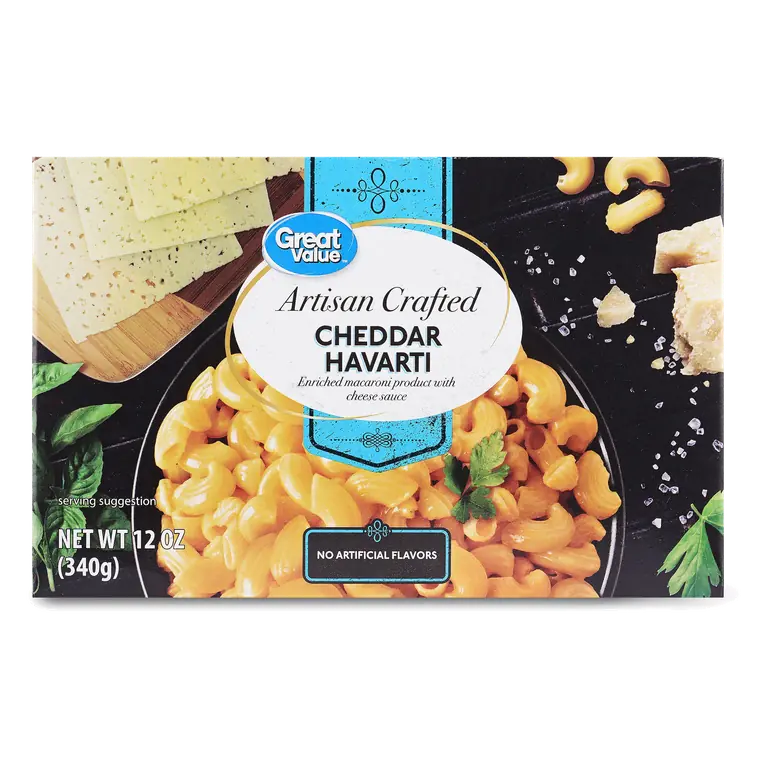 Cheddar Havarti Artisan Crafted Enriched Macaroni Product with Cheese Sauce