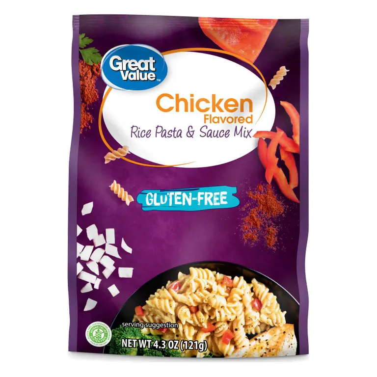 Chicken Flavored Gluten-Free Rice Pasta & Sauce Mix