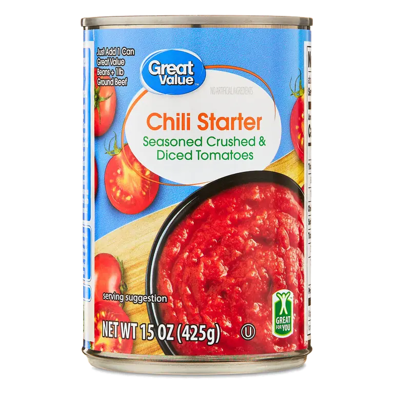 Chili Starter Seasoned Crushed & Diced Tomatoes